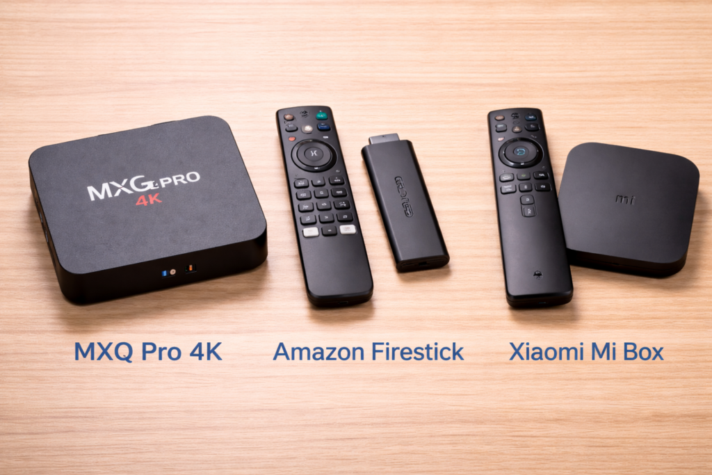 mxq pro 4k vs firestick vs xiaomi mi box