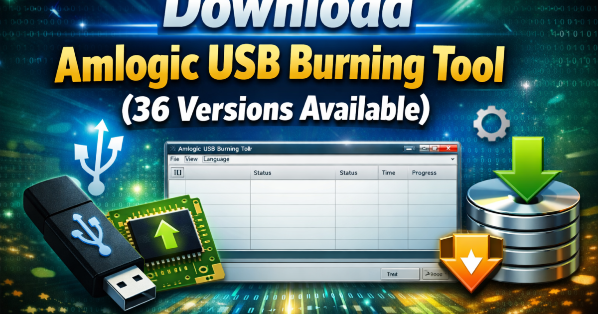 Download Amlogic USB Burning Tool (36 Versions Available)