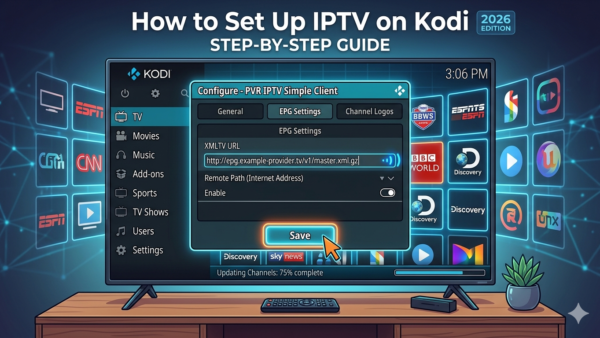 How to Set Up IPTV on Kodi (Step-by-Step Guide 2026)