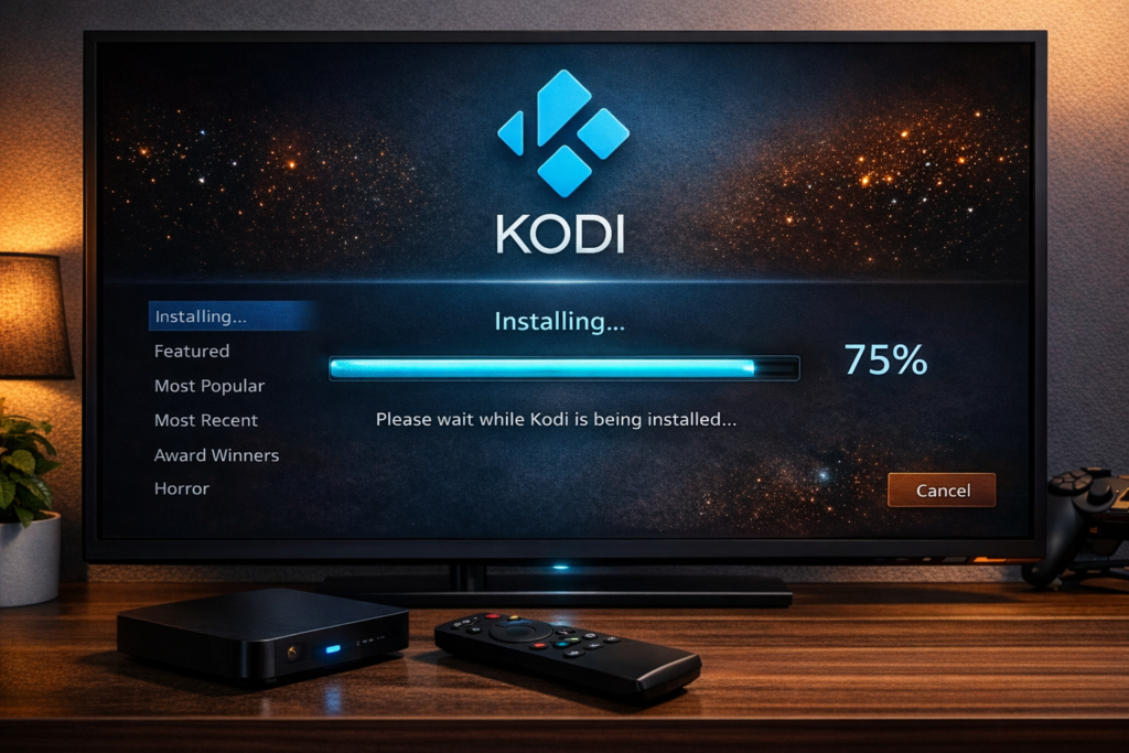 Installing Kodi 21 Omega on Android TV box via sideload