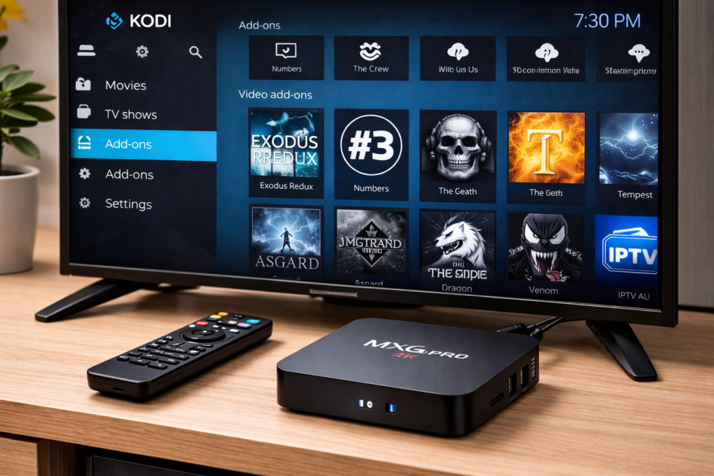 kodi running on mxq pro 4k