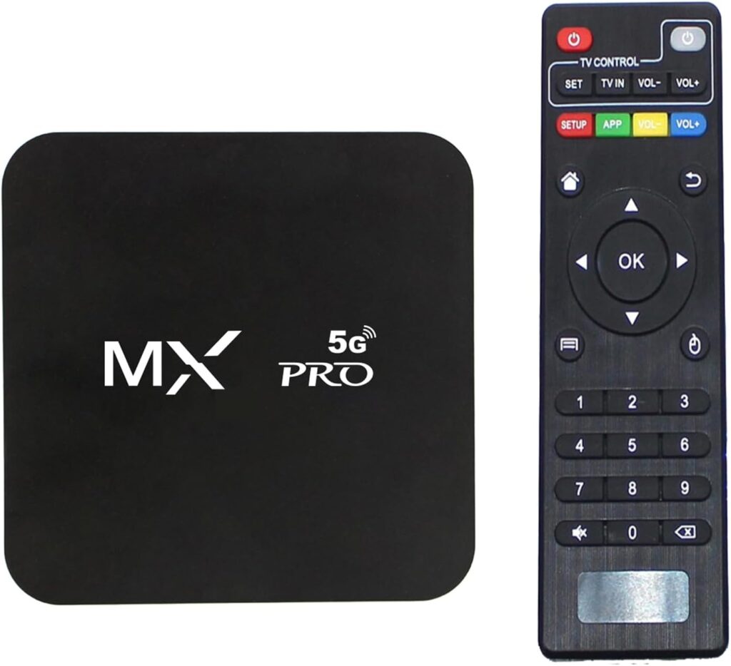 mxq pro 4k android tv box with remote control