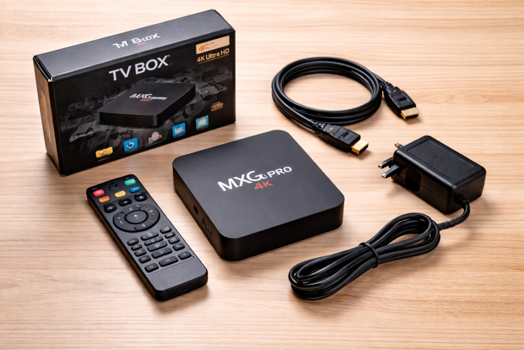 mxq pro 4k unboxing contents