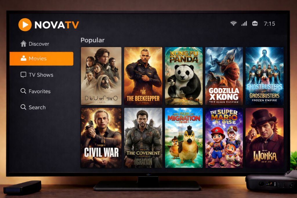 Nova TV Firestick app movies 2026
