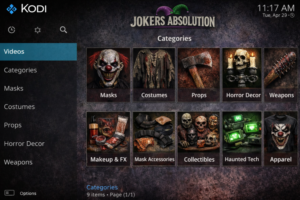 Jokers Absolution Kodi Debrid Addon Interface