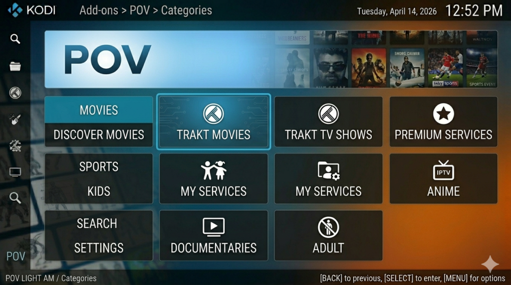 POV Kodi Addon VOD and Anime Debrid