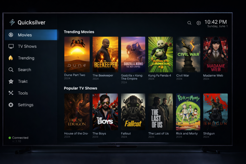Quicksilver Kodi Addon Free and Debrid Links