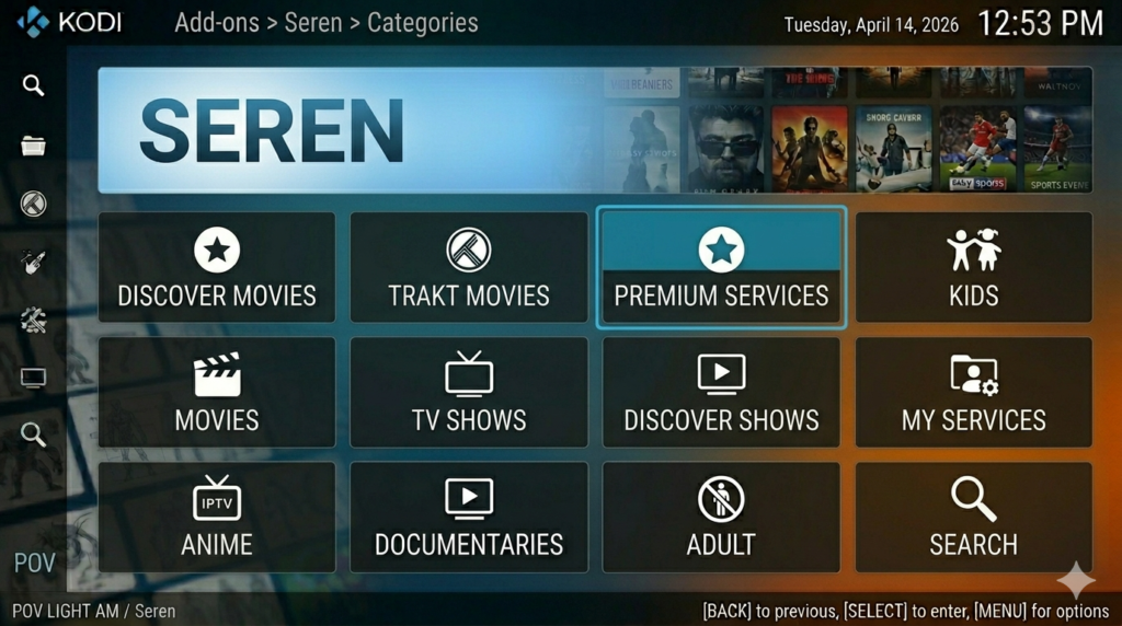Seren Kodi Addon Advanced Debrid Setup