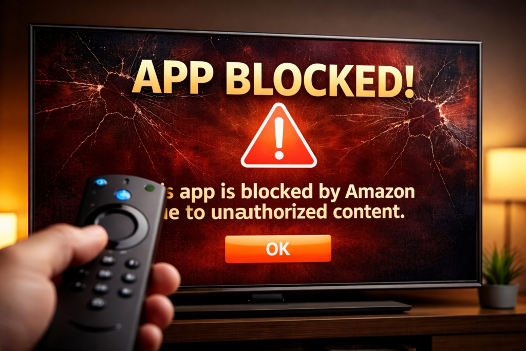 firestick apps blocked error message on screen