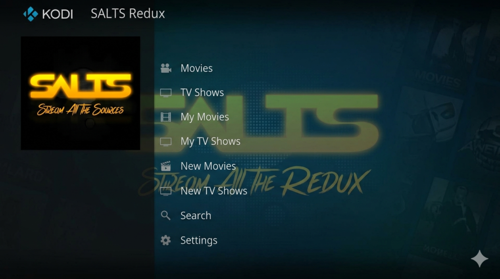 SALTS Redux Kodi Addon Updated Classic
