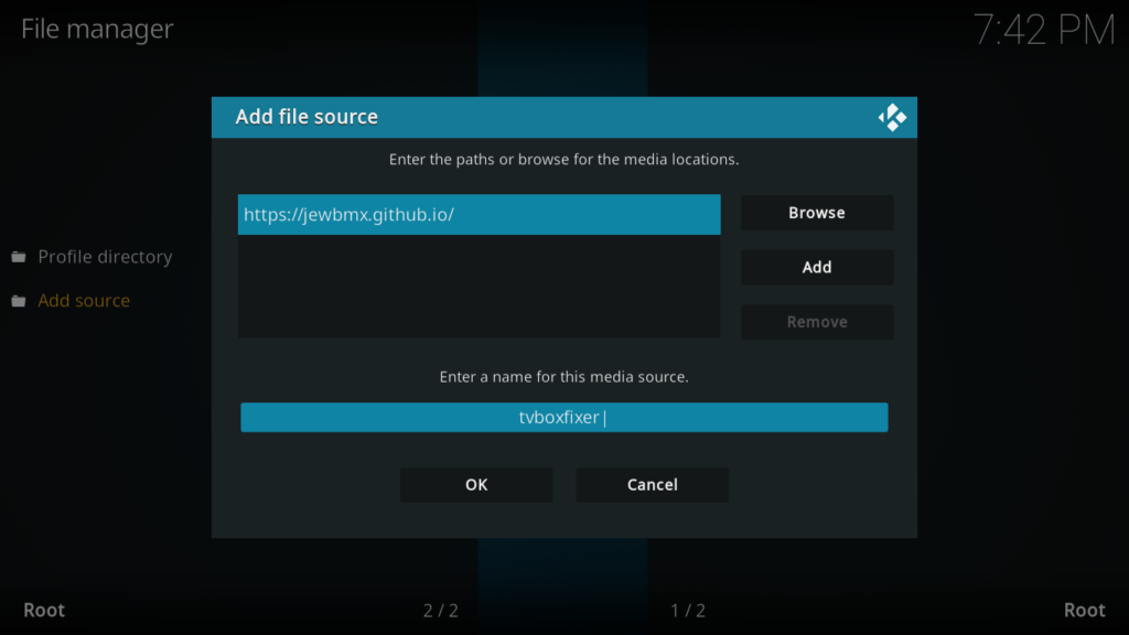  adding Jewbmx source to install Scrubs V2 Kodi 
