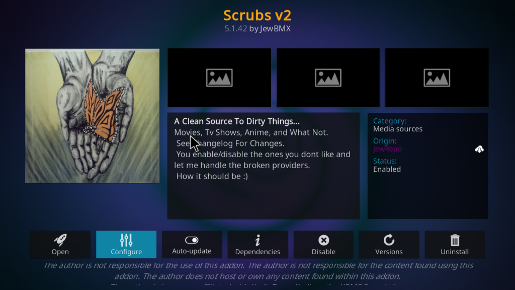  install Scrubs V2 Kodi from Jewbmx repository 
