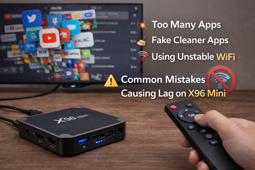 Common mistakes that cause lag and buffering on X96 Mini