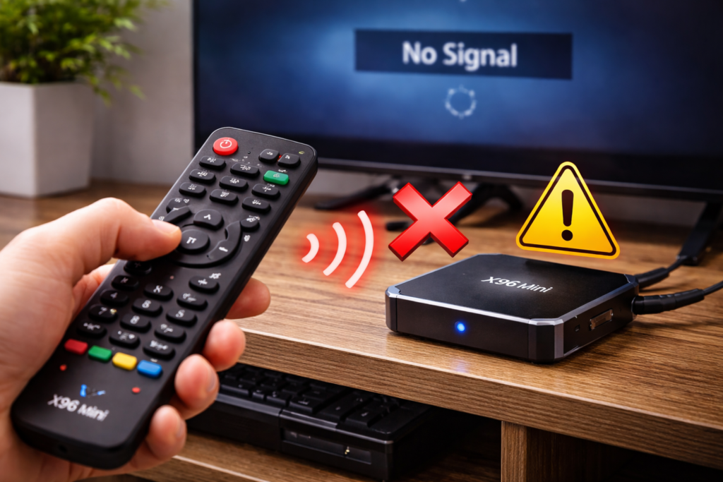 x96 mini remote not working — infrared remote not responding to Android TV box
