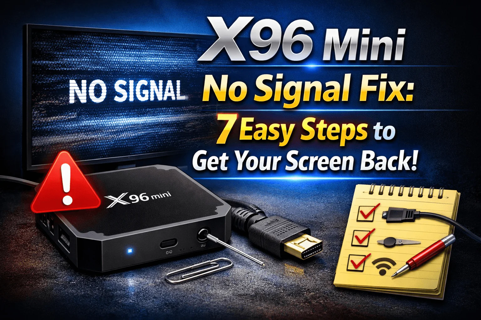X96 Mini No Signal Fix: 7 Easy Steps to Get Your Screen Back