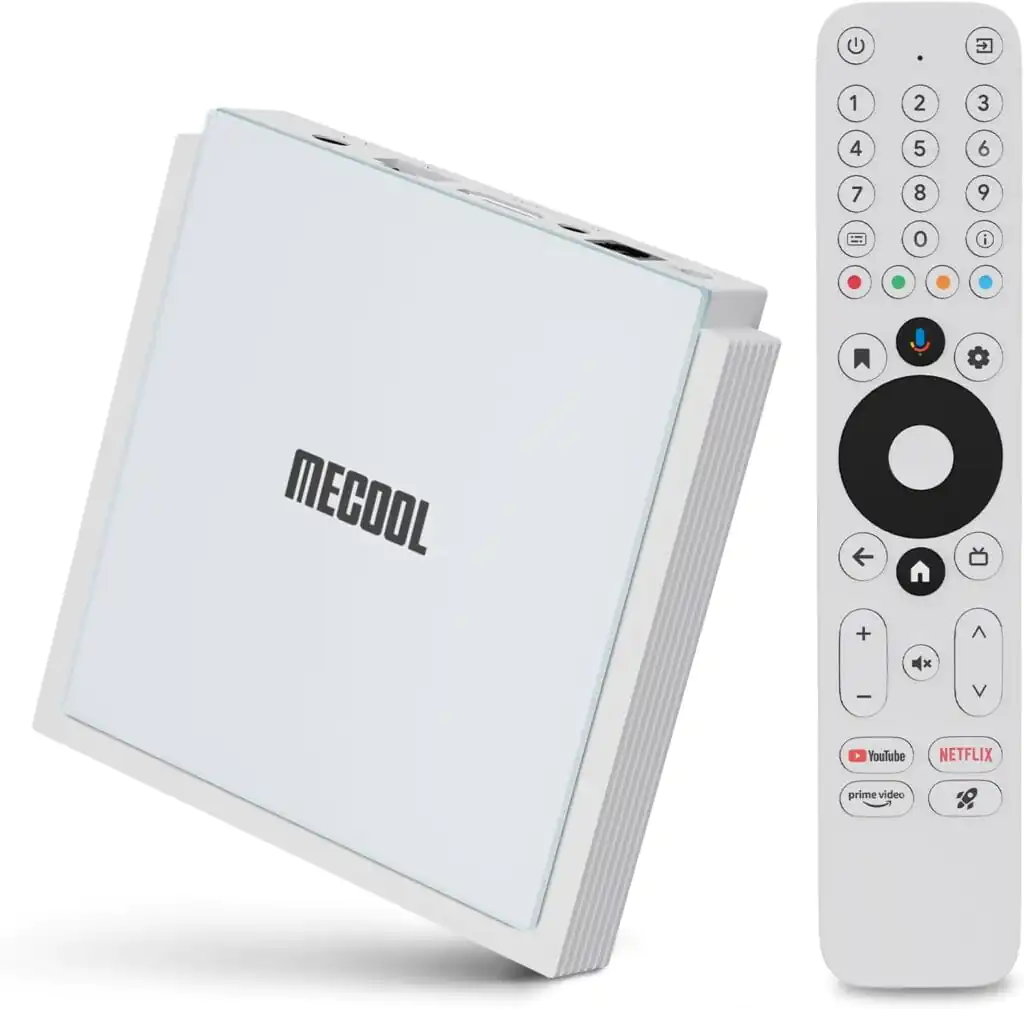 Mecool KM2 Plus Deluxe — Front view of the device