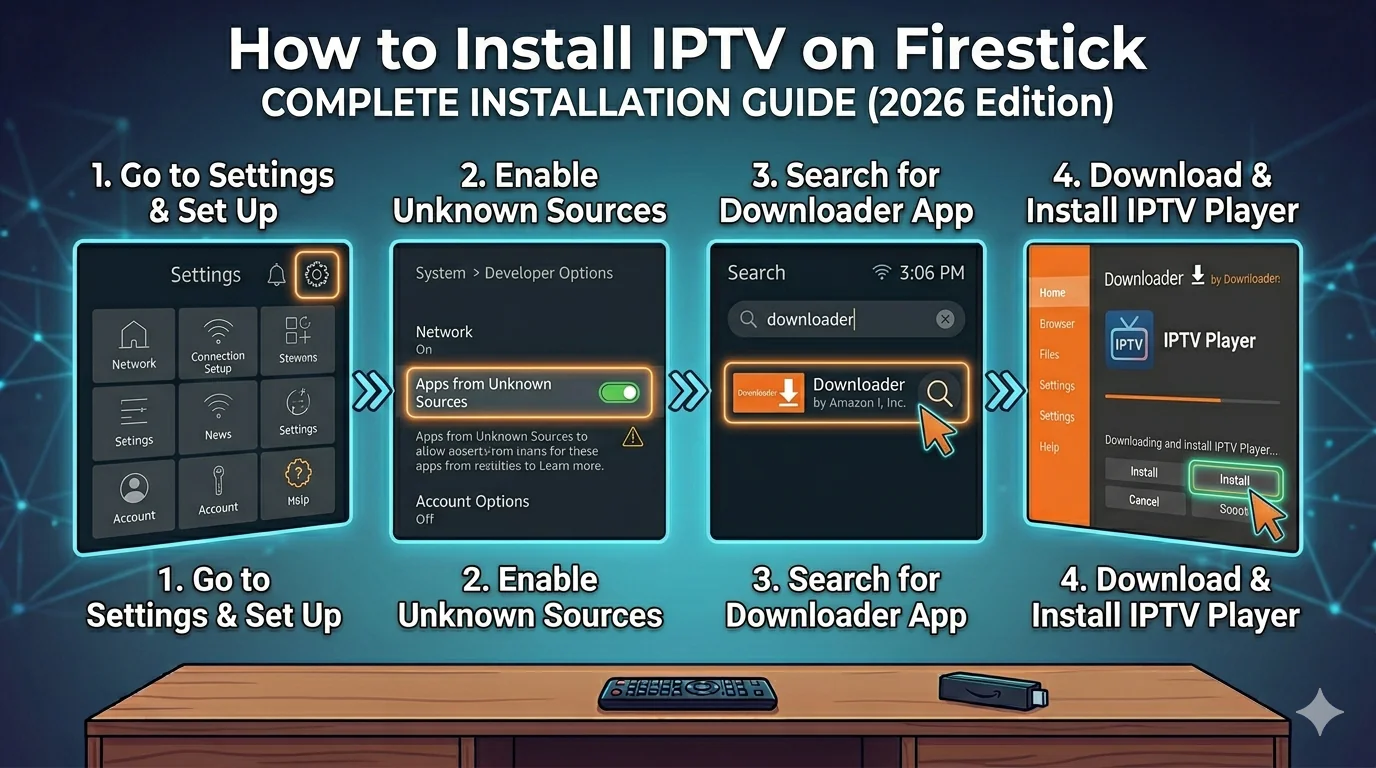 How to Install IPTV on Firestick Step-by-Step Guide 2026
