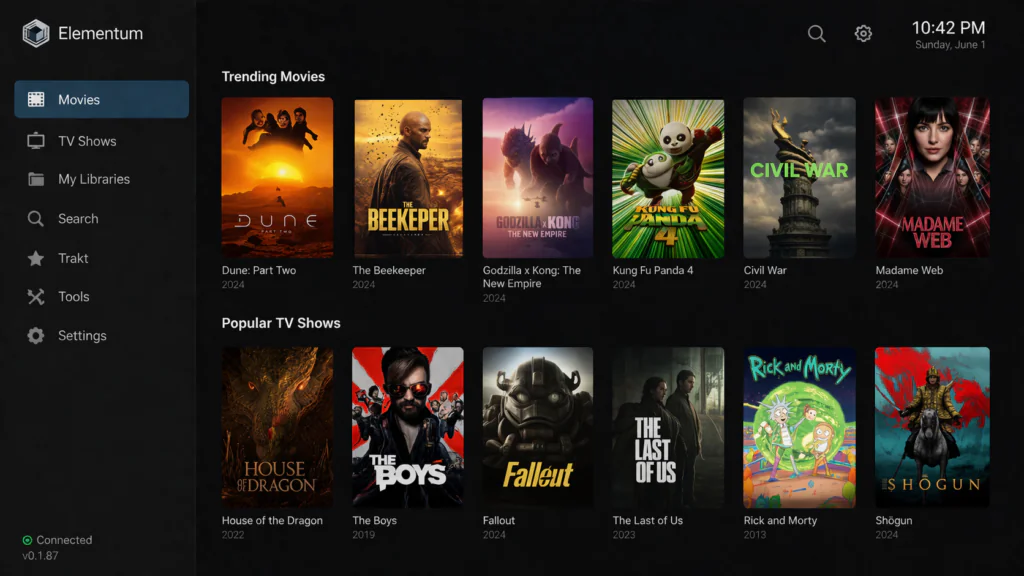 Elementum Kodi Torrent Addon Interface