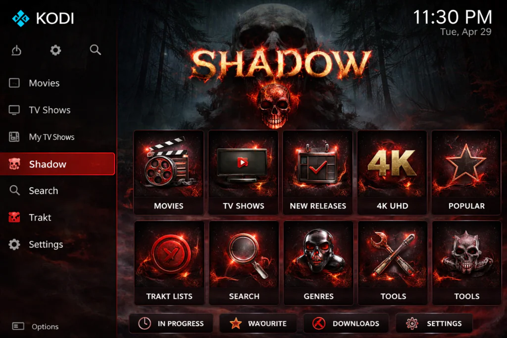 Shadow Kodi Real Debrid Addon Extra Features