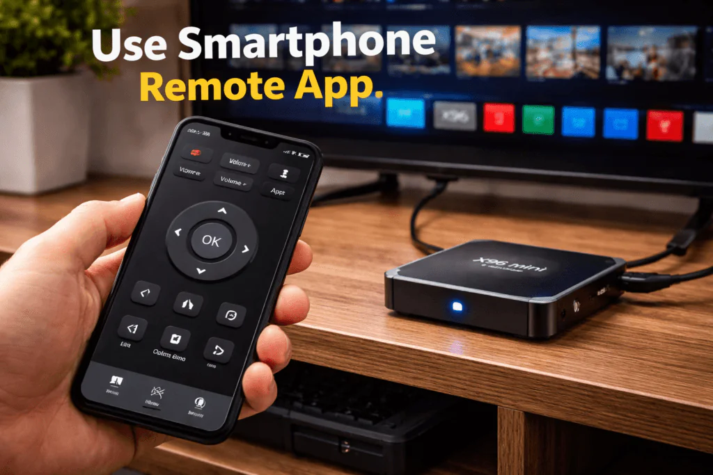 Smartphone remote control app for X96 Mini Android TV box — alternative fix for X96 Mini remote problem