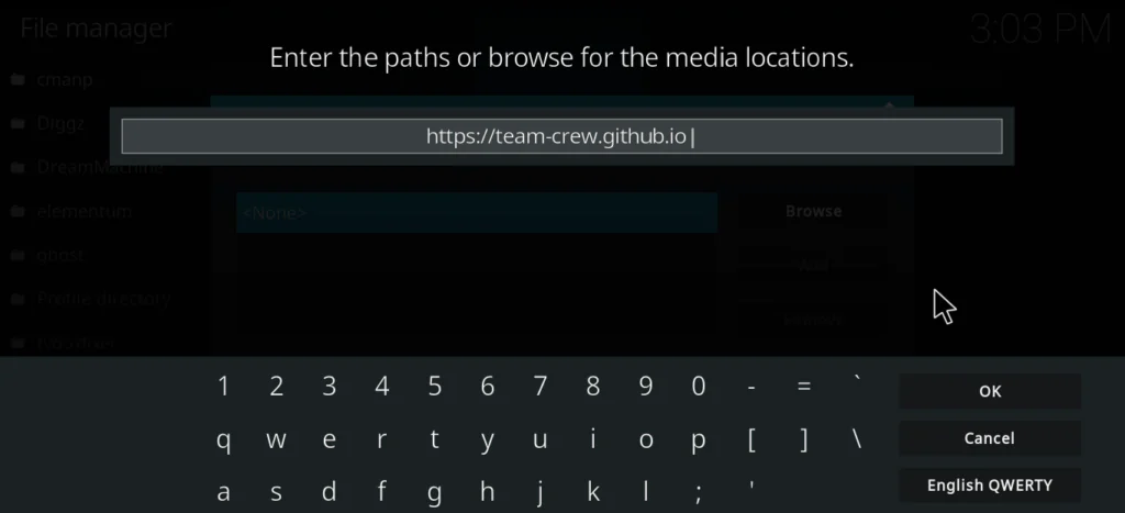 Go to Settings → File Manager → Add Source. 