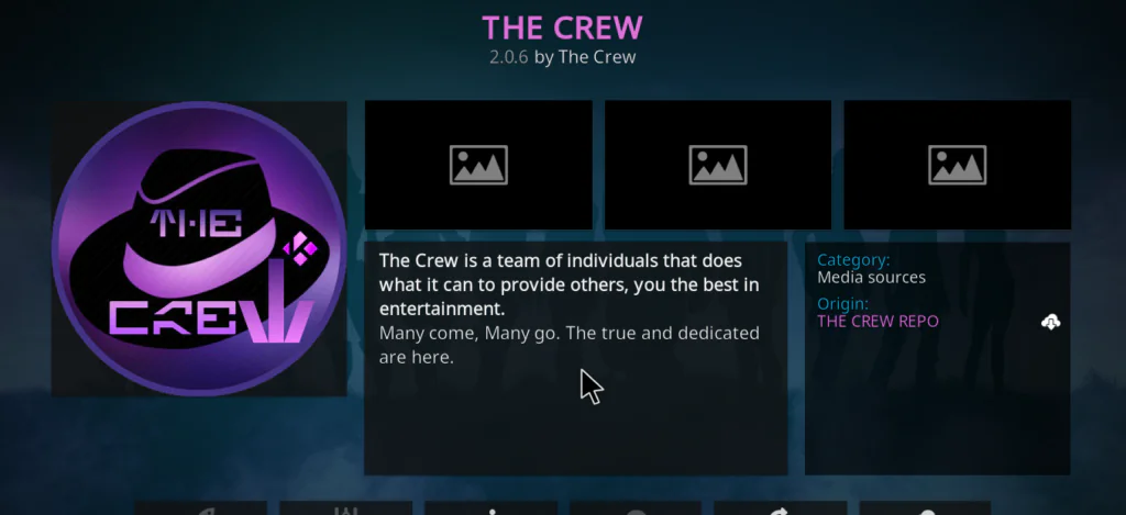the crew kodi addon install 