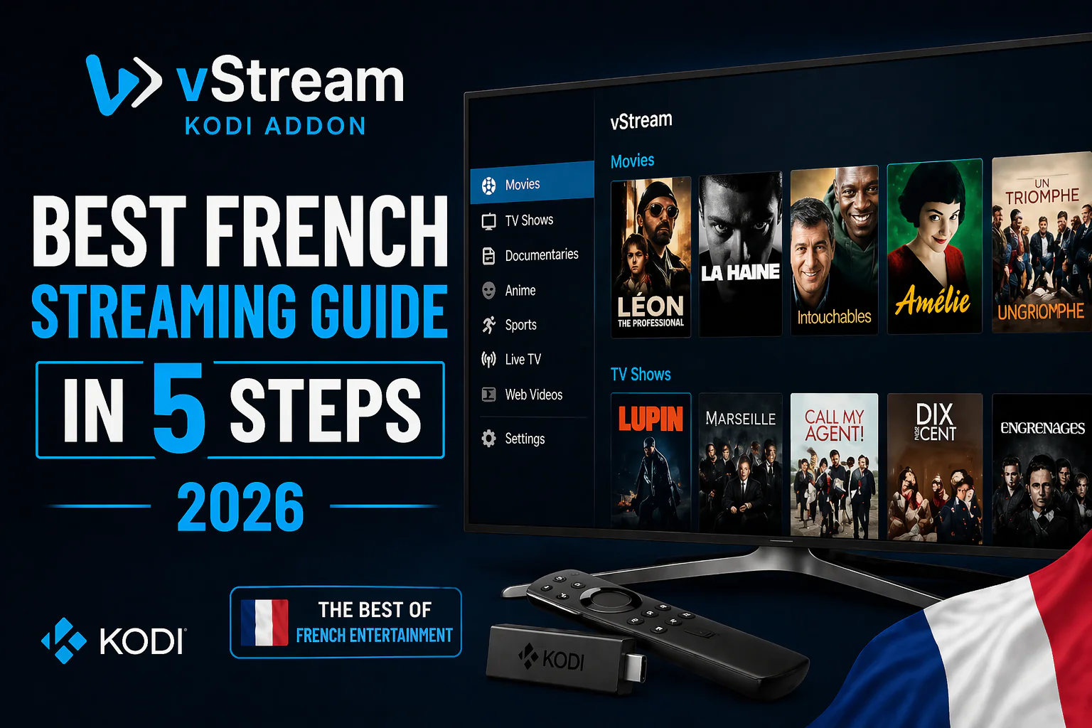 vStream Kodi Addon — Best French Streaming Guide in 5 Steps 2026