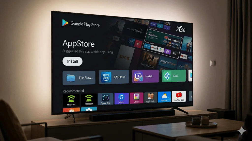 Installing apps on X96 Mini using Google Play Store